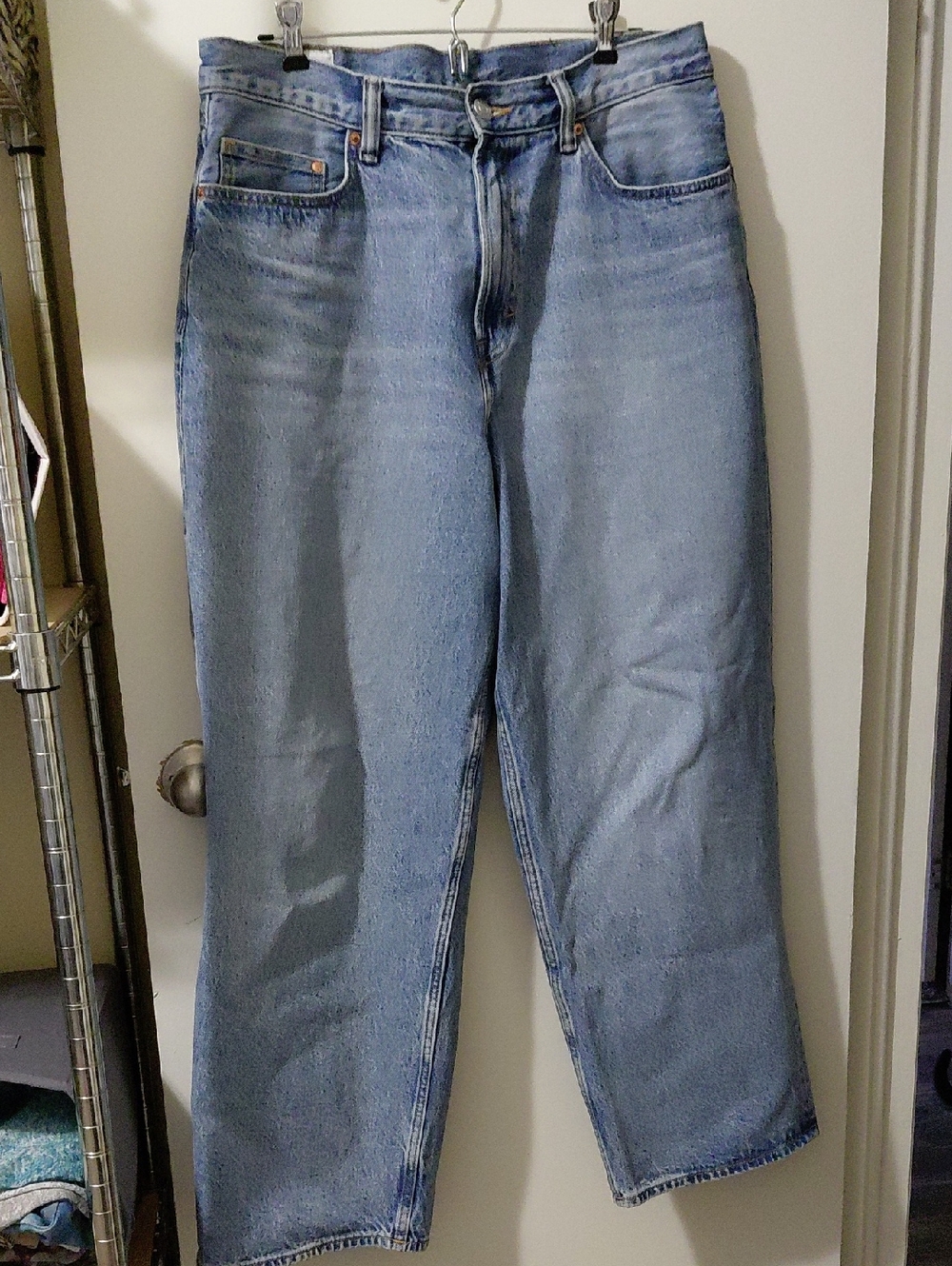 H&M Men's Straight Light Blue Denim Jeans